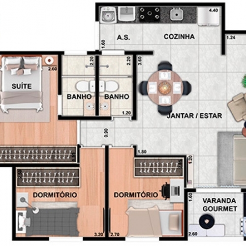 Residencial Arezzo Valinhos Apartamento S o Jorge